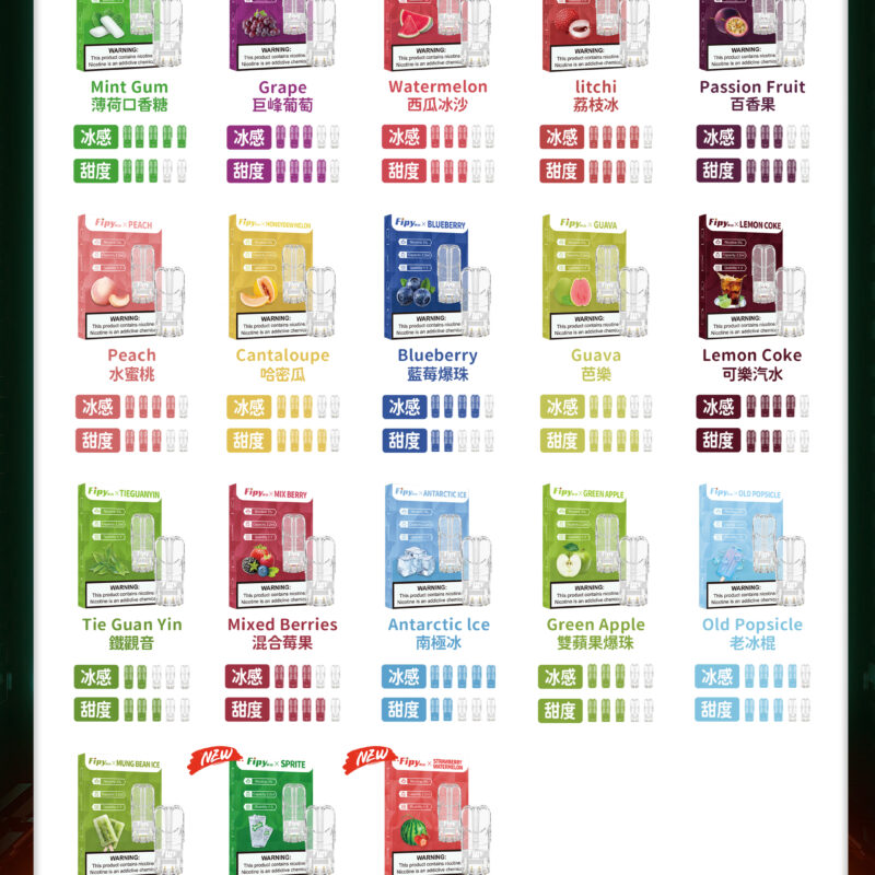 果派/18種口味選擇-適用與VAKA、RELX、果派、SP2S等一代主機-台灣現貨【5盒送主機顏色隨機】