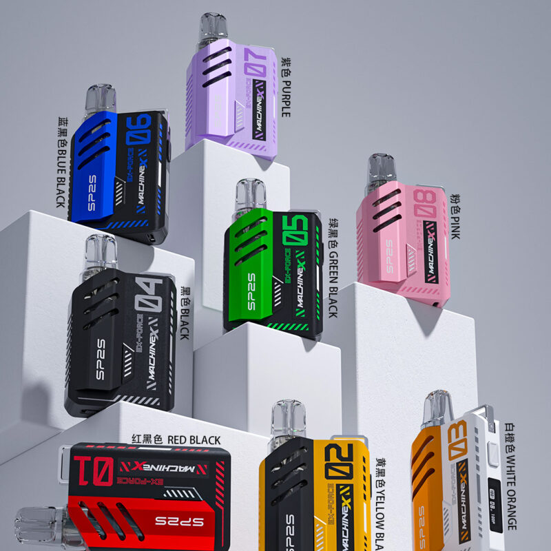 新品上市-【Sp2s Pod換彈式主機套裝】Sp2s MAX系列新款帶屏套裝/盒子棉網芯換彈式/支持0.8歐/1.0歐 -6W-17W功率調節