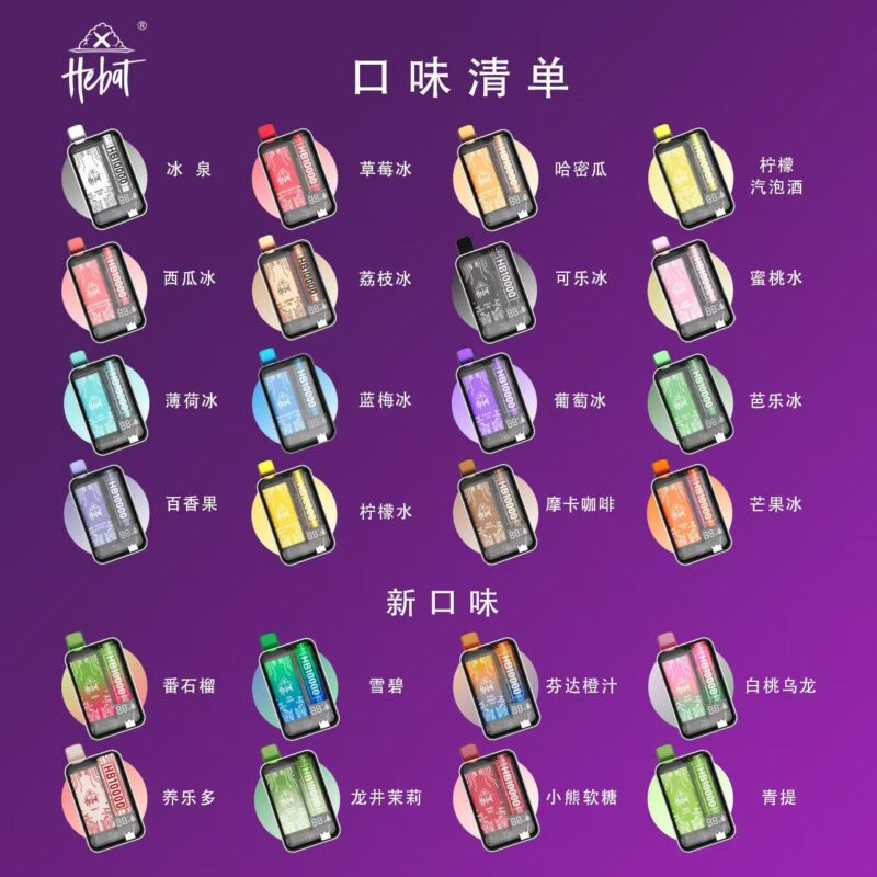 HEBAT 喜貝 10000口 Puff 一次性電子煙｜超長續航，口味升級！ 商品簡介 HEBAT 喜貝 10000 Puff 拋棄式電子煙是一款專為追求高性能與便捷使用體驗而設計的大容量一次性電子煙。擁有高達 10000口使用壽命，搭載可充電電池與強大霧化技術，結合多達數十種熱門口味，成為現代煙民的首選替代品。 產品特點 ✅ 超高續航：一次10000口超長使用，適合長時間外出、旅遊使用 ✅ 內建可充電電池：搭配 Type-C 接口，隨插即充，續航更自由 ✅ 免加油免更換：全機一次性設計，無需添加煙油、無需更換煙彈 ✅ 霧化升級體驗：使用最新陶瓷霧化芯，煙霧細緻、口感濃郁穩定 ✅ 涼度甜度平衡：多樣涼感搭配，滿足不同口味喜好 ✅ 時尚機身設計：握感舒適、機身輕巧，設計簡約有型 ✅ 多款人氣口味：如芒果冰、薄荷爆珠、西瓜冰、莓果可樂等，款款經典